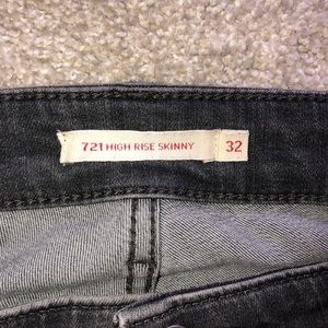 Levis 721 High Rise Skinny 32 waist